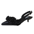 Damen Slingback-Pumps mit raffiniertem Rosen-Design R&B
