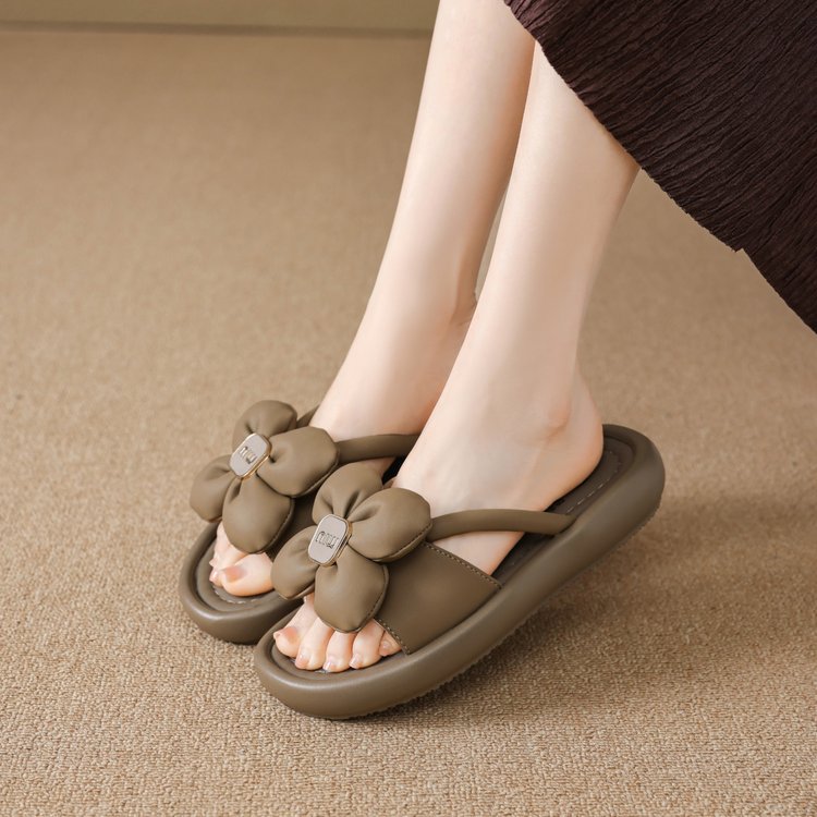 Damen Sandalen mit floralem Design und bequemer Sohle R&B