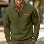 Herren Strickpullover mit kontrastierenden Design-Elementen R&B