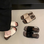 Damen elegante und bequeme Sandalen mit modischem Riemchen und ergonomischer Sohle R&B