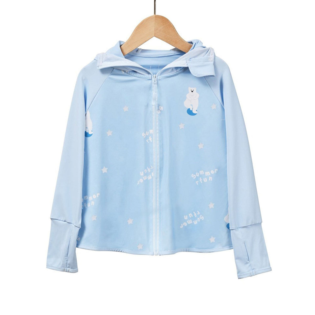 Jungen atmungsaktive Kapuzenjacke mit UV-Schutz R&B