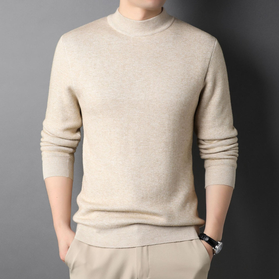 Herren Feinstrickpullover mit Rollkragen und soften Materialien R&B