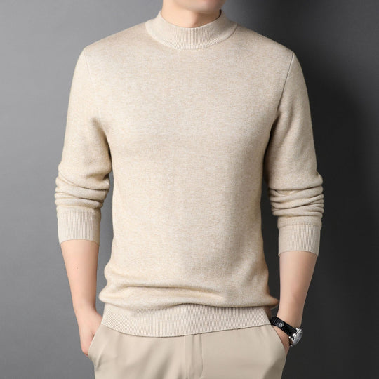 Herren Feinstrickpullover mit Rollkragen und soften Materialien R&B