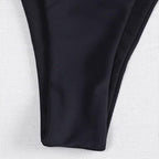 Damen Bikini-Höschen mit verstellbaren BindR&Bändern und dekorativen Ringakzenten R&B
