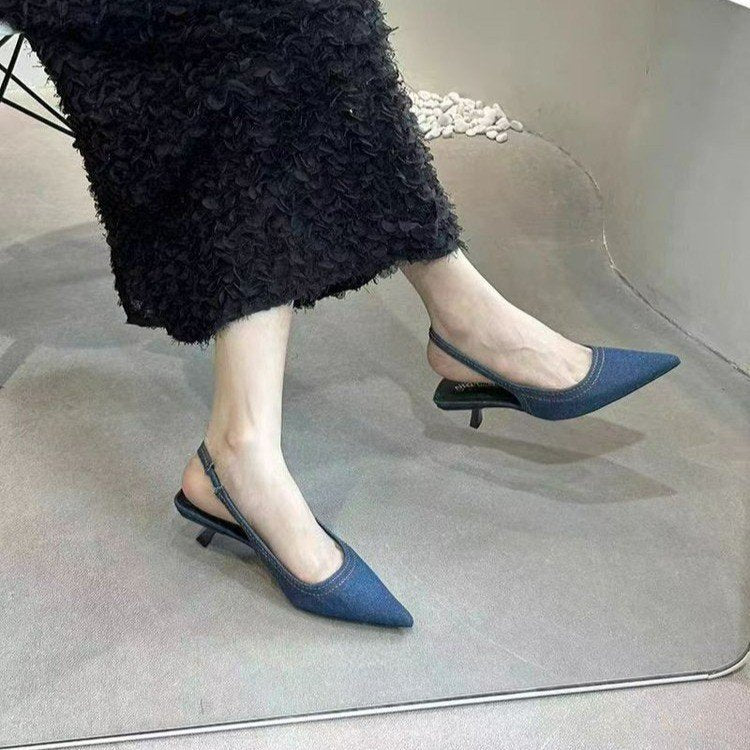 Damen elegante Slingback Stilettos R&B