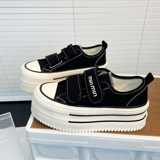 Damen Chunky Sneakers mit Klettverschluss und modischer Plateausohle R&B
