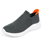 Damen Atmungsaktive Slip-On Laufschuhe mit elastischem Strickoberteil R&B
