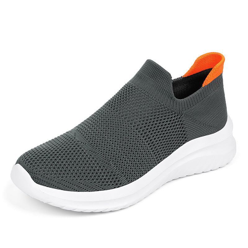 Damen Atmungsaktive Slip-On Laufschuhe mit elastischem Strickoberteil R&B