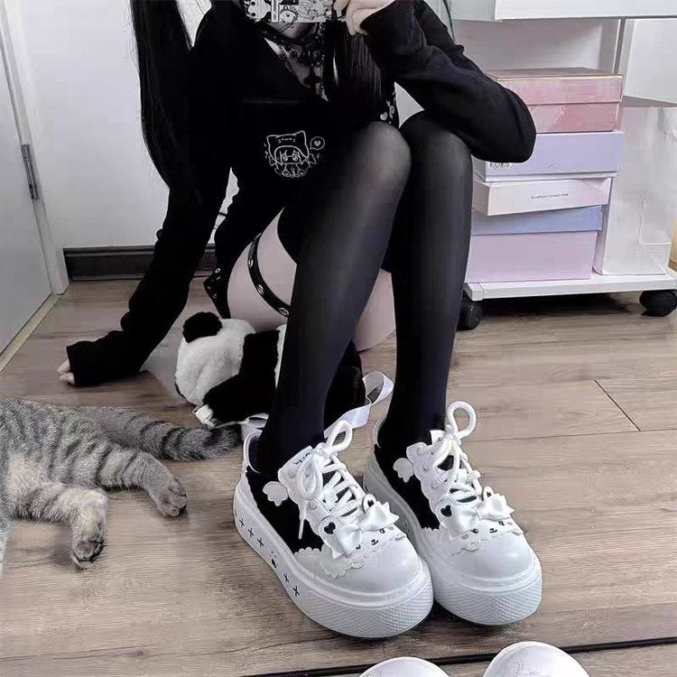 Damen Verspielte Sneakers mit niedlichem Tierdesign und bequemer Sohle R&B
