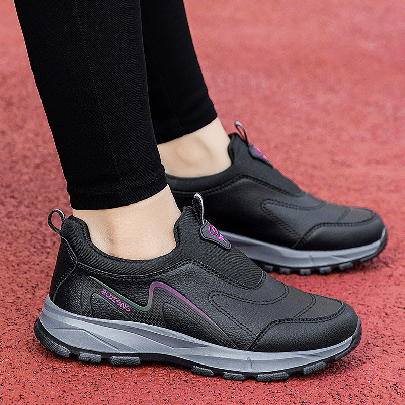 Damen Leichte Slip-On Fitnessschuhe mit rutschfester Sohle R&B