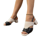 Damen Elegante Sling-Pumps mit modischem Krokodil-Leder-Design und bequemer Fußbettung R&B