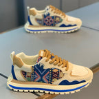 Damen Modische Sport-Sneaker mit Ethno-Muster R&B