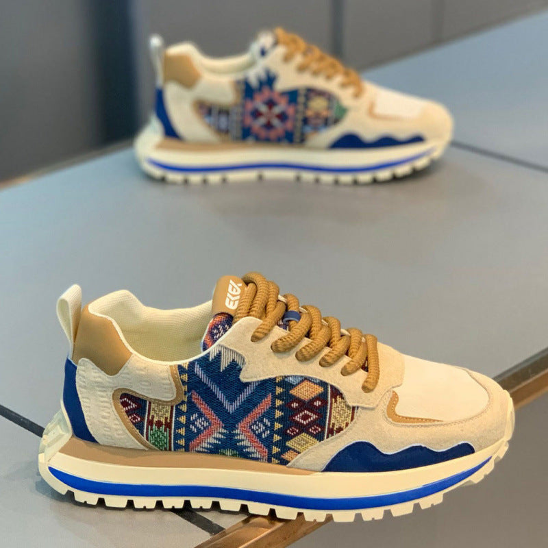 Damen Sportliche Lauf-Sneaker mit Muster R&B