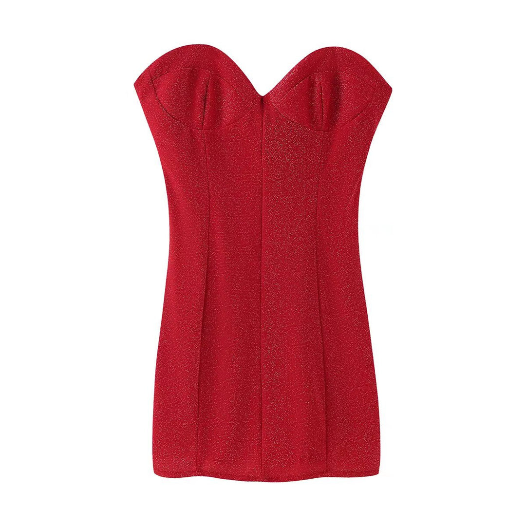 Damen Abendkleid mit schmalem Schnitt und elegantem Herz-Ausschnitt R&B