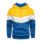 Herren Sportlicher Kapuzenpullover mit modernem Farbblockdesign und atmungsaktiven Eigenschaften R&B