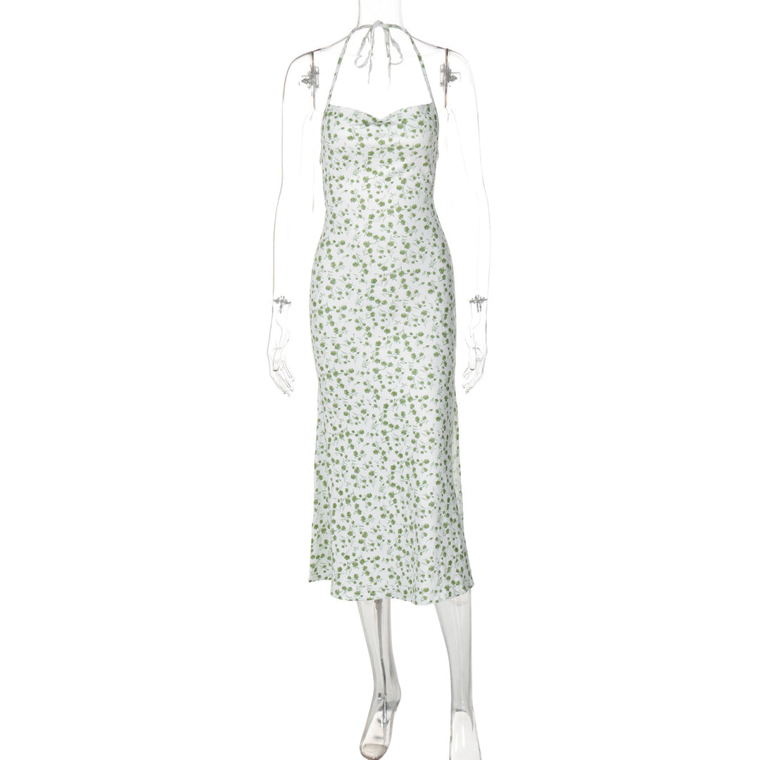 Damen Maxikleid mit eleganter Schnürung und floralem Muster R&B