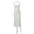 Damen Maxikleid mit eleganter Schnürung und floralem Muster R&B