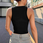 Damen Crop-Top mit kreativem California-Design R&B