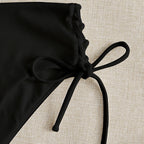 Damen Hochtaillierter Bikini mit verstellbaren Schnürdetails R&B