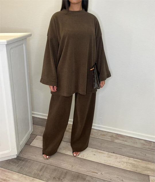 Damen Lässiger Strickanzug R&B