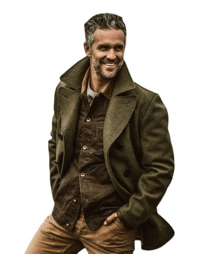 Herren elegante Wolljacke R&B