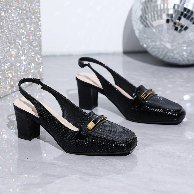 Damen Slingpumps mit elegantem Riemen und dekorativem Detail R&B