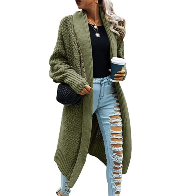 Damen Großer Strickcardigan mit strukturiertem Muster und seitlichem Schnitt R&B