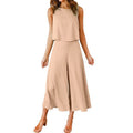 Damen Jumpsuit mit fließendem Schnitt und weitem Bein R&B
