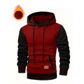 Herren modischer Hoodie mit praktischen Taschen und kontrastrierendem Design R&B