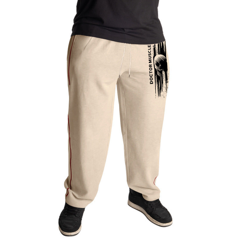 Herren Bequeme Sportjogginghose mit seitlichen Taschen und verstellbarem Kordelzug R&B
