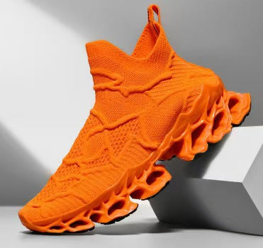 Damen Sportliche Strick-Sneaker mit rutschfester Sohle und innovativer Dämpfungstechnologie R&B