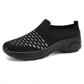 Damen Atmungsaktive Slip-On Laufschuhe mit elastischer Netzstruktur
