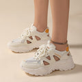 Damen Sportliche Chunky Sneaker mit atmungsaktivem Mesh-Obermaterial und rutschfester Sohle