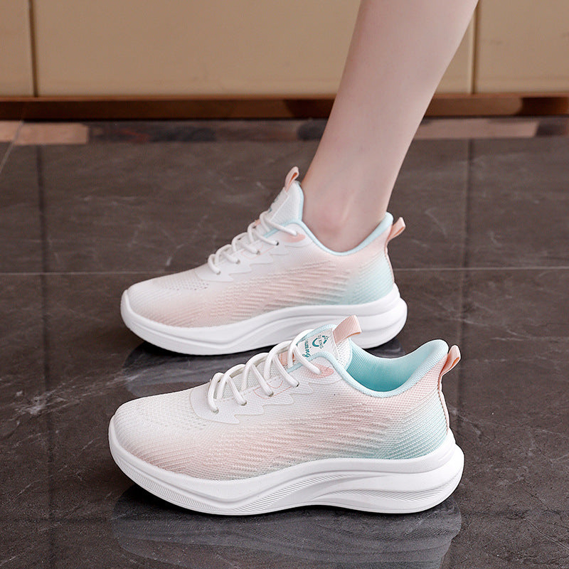 Damen sportliche Sneakers mit atmungsaktivem Obermaterial und komfortabler Dämpfung R&B