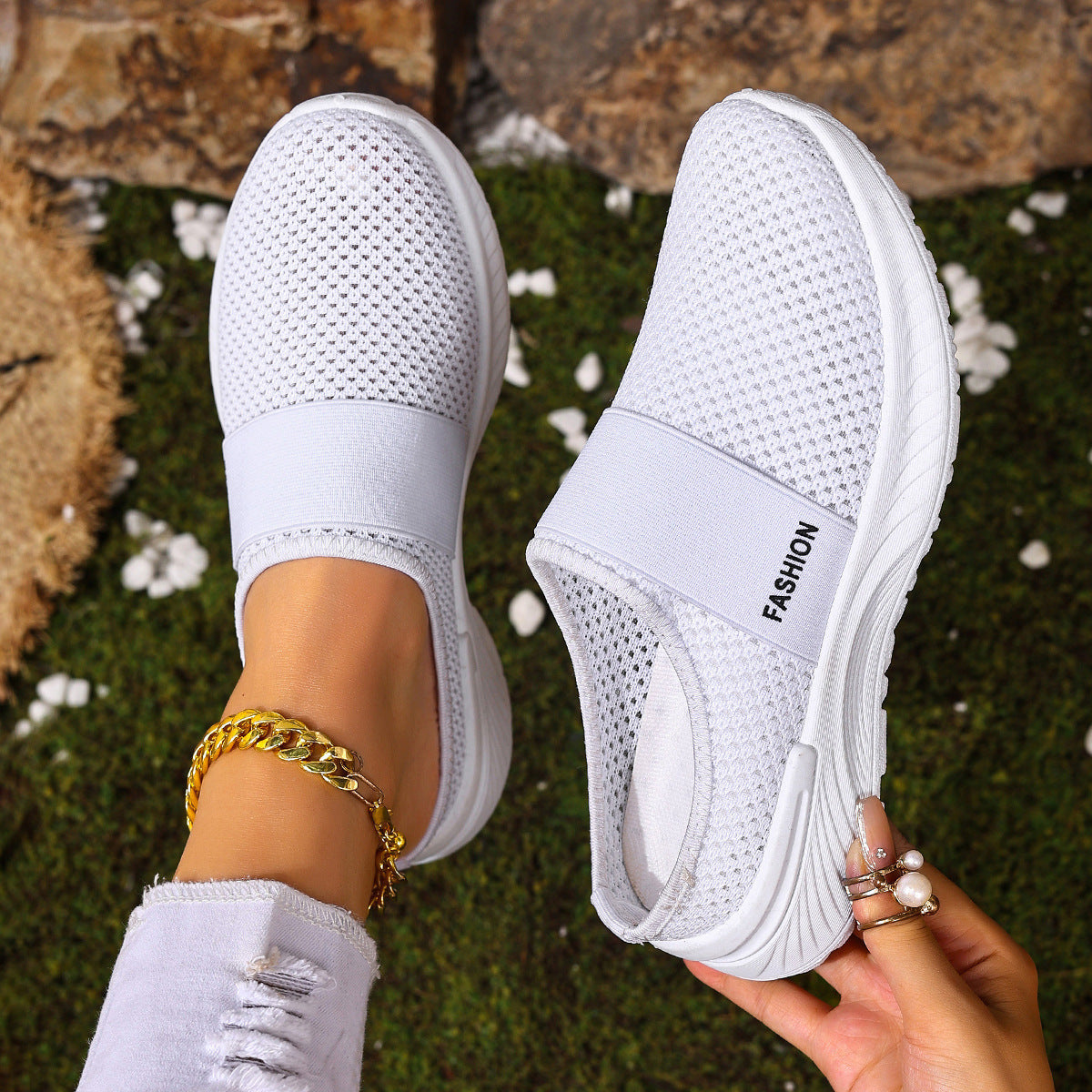 Damen Bequeme Slip-On Sneakers