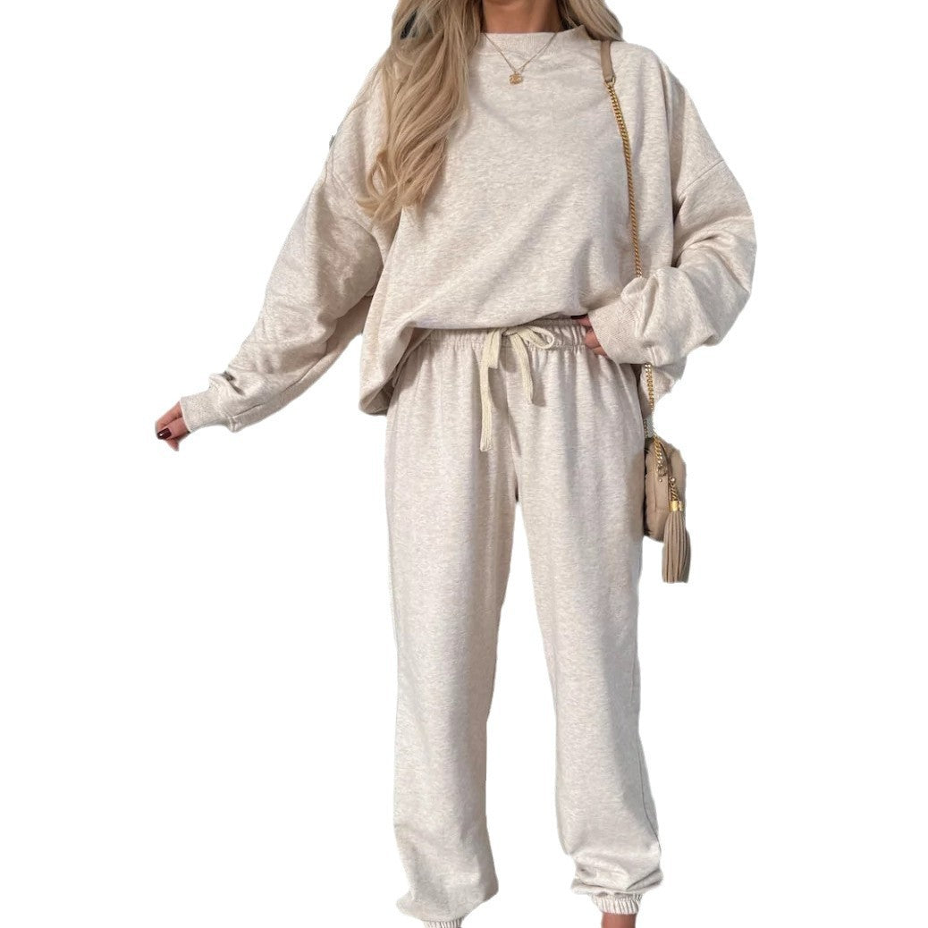 Damen entspannte Sweatshirt-Hose Set R&B