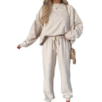 Damen entspannte Sweatshirt-Hose Set R&B