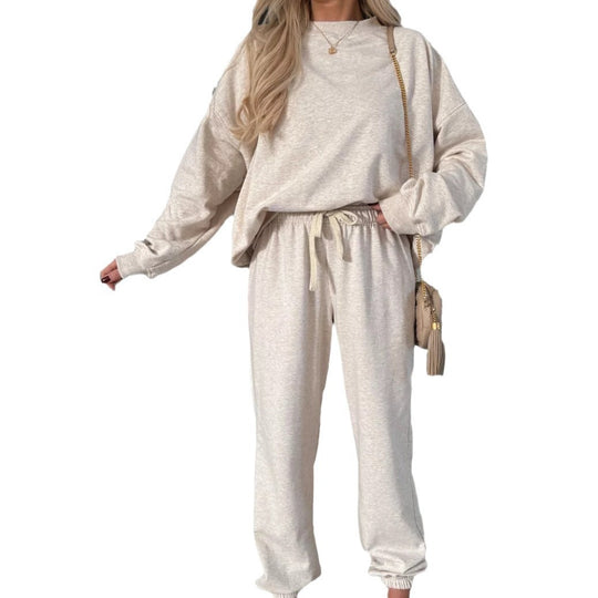 Damen entspannte Sweatshirt-Hose Set R&B