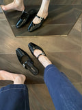Damen elegante Slingback-Mules mit modischer Schnalle R&B