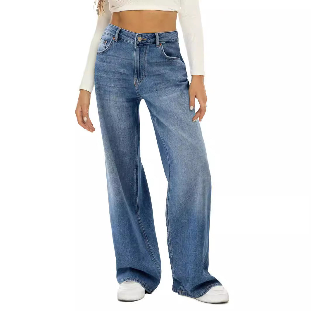 Damen Weite Jeans im Vintage-Stil