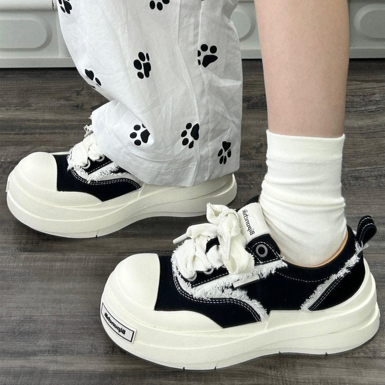 Damen Plateau-Sneaker mit modischem Design und großzügiger Dämpfung R&B