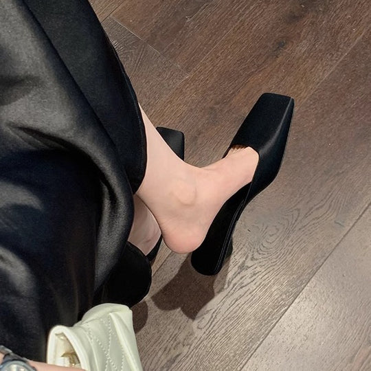 Damen Elegante Mules mit spitzem Zehenbereich und komfortabler Sohle R&B