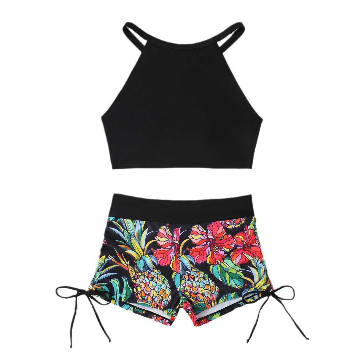 Damen Sportliches Bikiniset mit buntem Muster R&B
