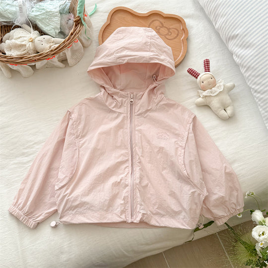 Unisex nan leichte Kapuzenwindjacke mit elastischen Bündchen und verstellbarem Kordelzugsaum R&B
