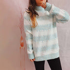 R&B | Gestreifter Strickpullover im Modernen Stil
