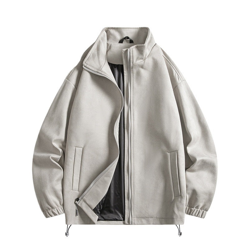 Herren Fleecejacke mit elastischen Bündchen und praktischen Taschen R&B