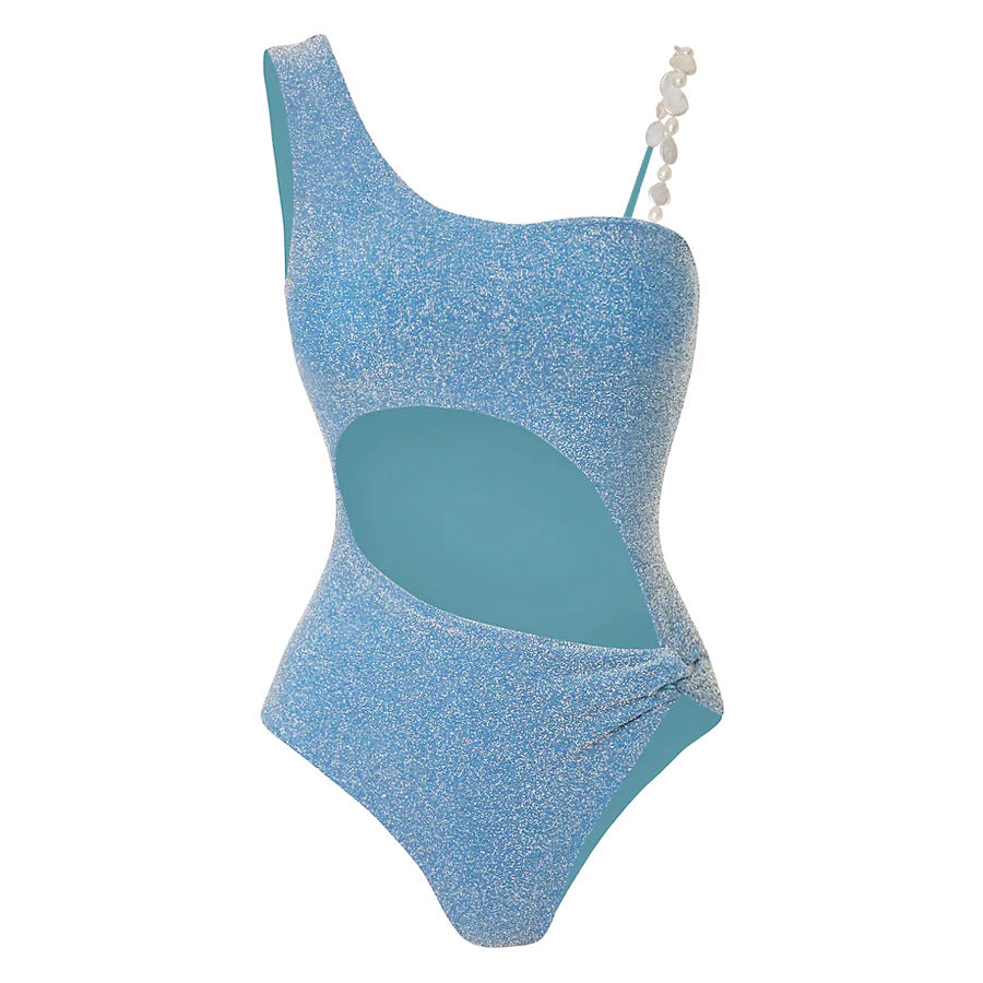 Damen Badeanzug mit elegantem Wickelrock R&B