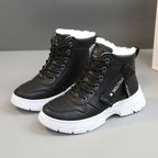 Damen Winterliche High-Top Sneakers mit Fleece-Futter und rutschfester Sohle R&B