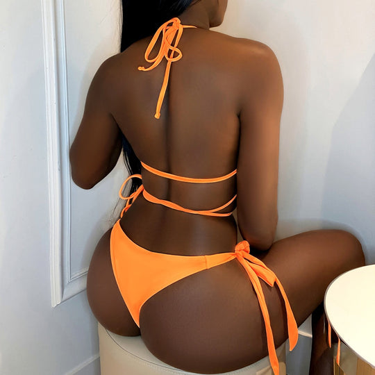 Damen Triangel-Bikini mit Kettenverzierung R&B