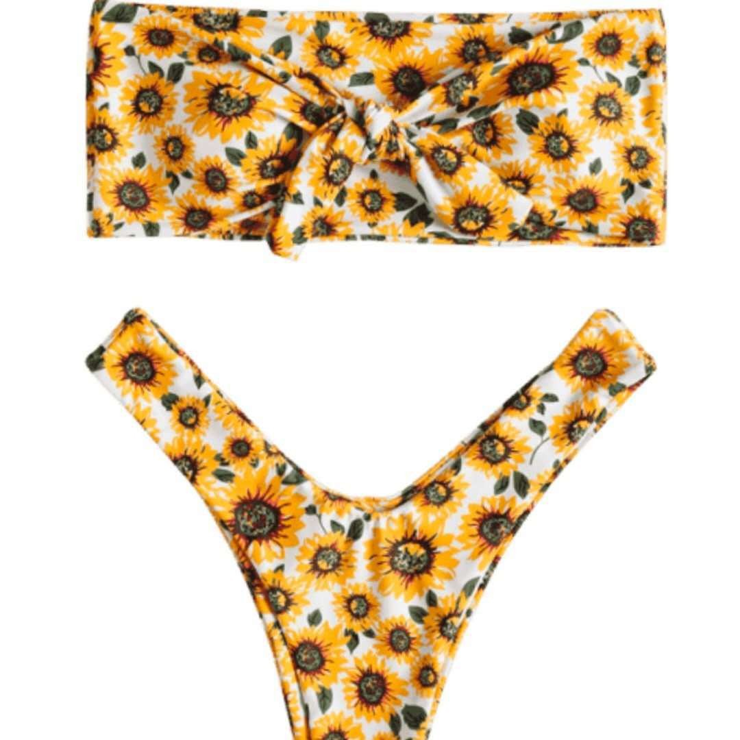 Damen Haarband mit verspieltem Sonnenblumenmuster R&B